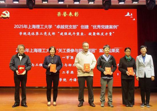 贺莉为卓越党支部创建案例、关工委案例成果颁奖